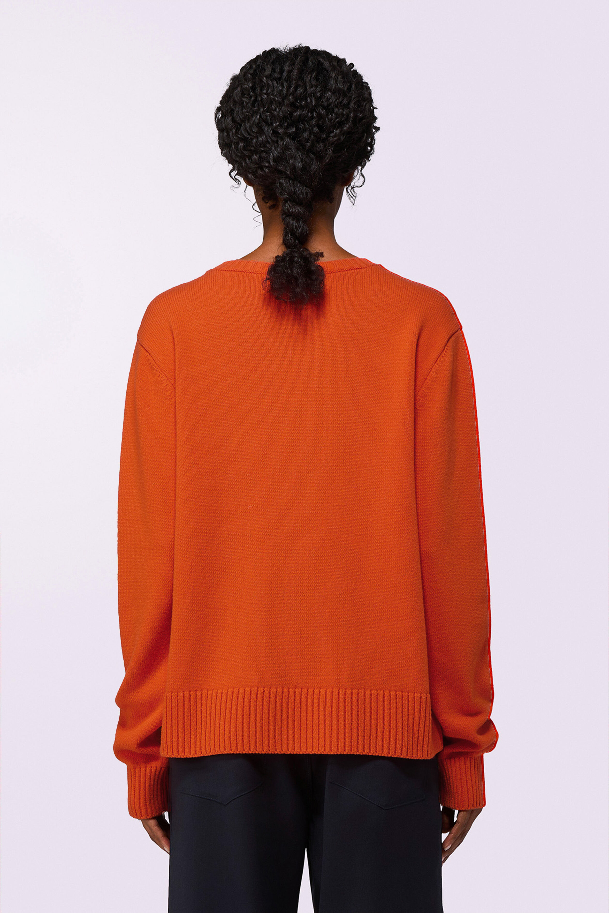 Angels Patch Knit Jumper Orange